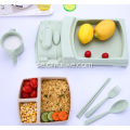 Natural Wheat Straw Divided Toddler Dinnerware